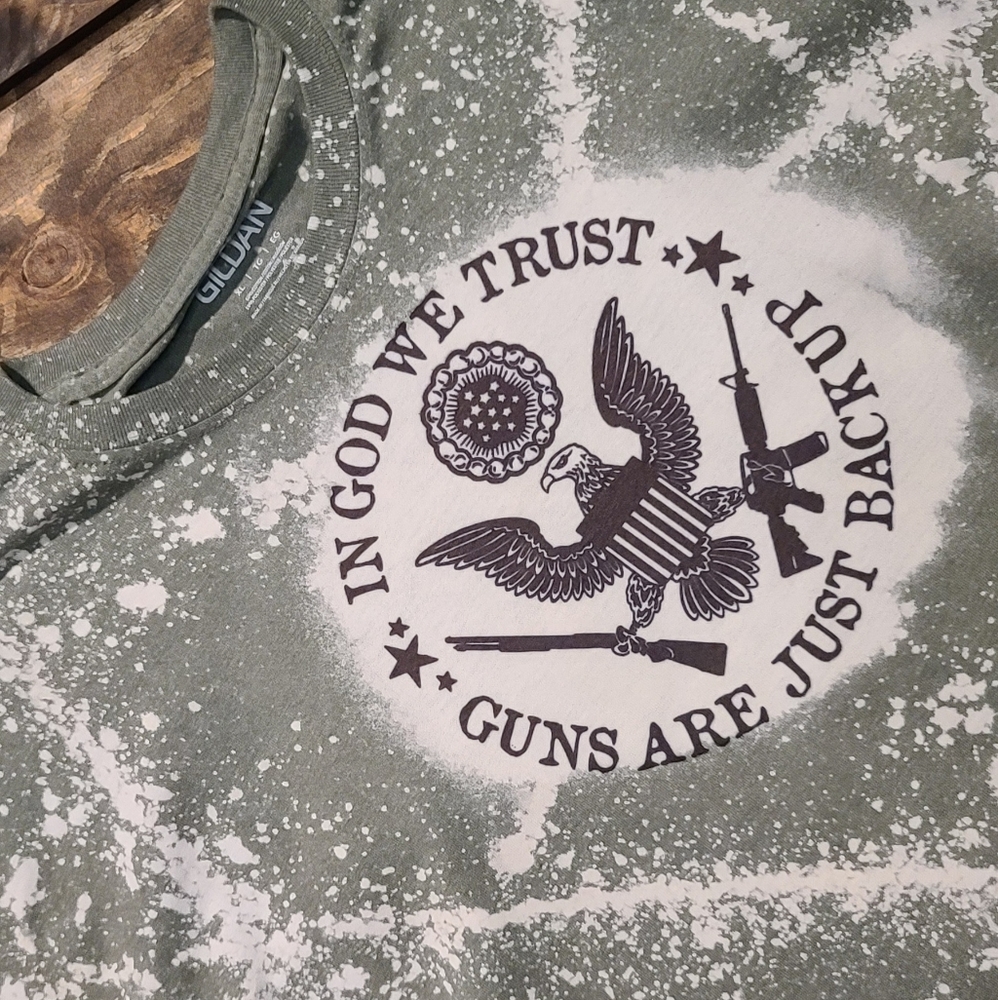 Mens XL Guns are Backup shirt
